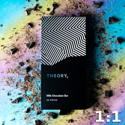 Photograph of product: THEORY | Chocolate Bar | 1:1 TH-oui/CBD | Milk Chocolate (TAX INCLUDED)