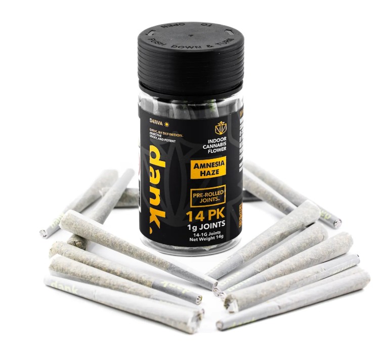 Photograph of product: Dank | Amnesia Haze | 14pk Pre-roll