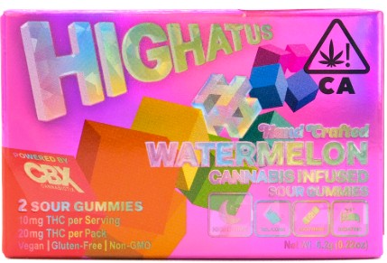 Photograph of product: Watermelon [I] - 20MG Sour Gummies 2PK