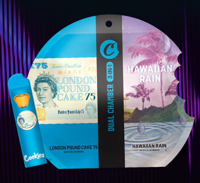 Photograph of product: London Pound Cake #75 x Hawaiian Rain | 2g 3-in-1 Disposable
