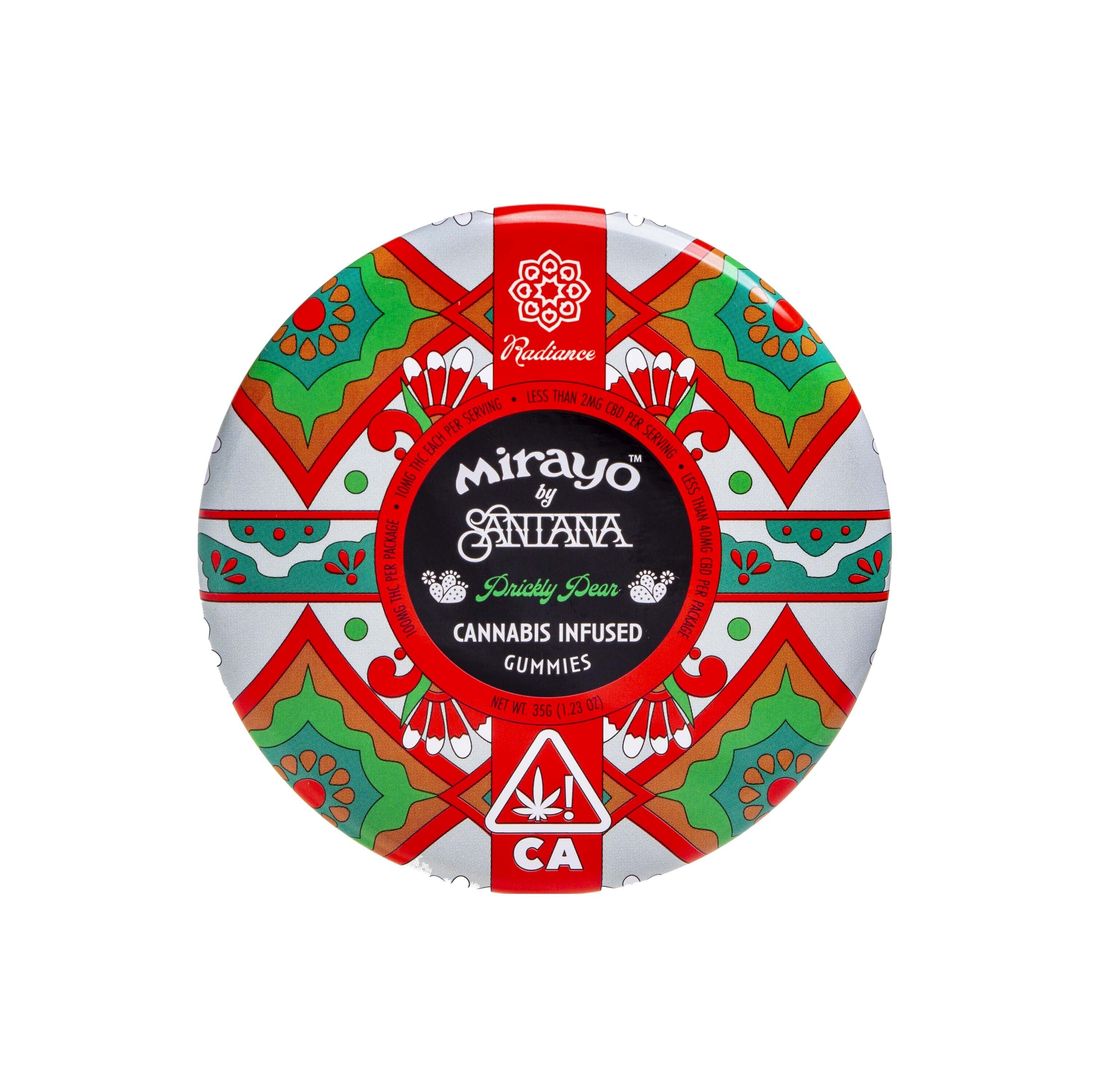 Photograph of product: Mirayo | Radiance Prickly Pear Gummies (100mg TH-oui)