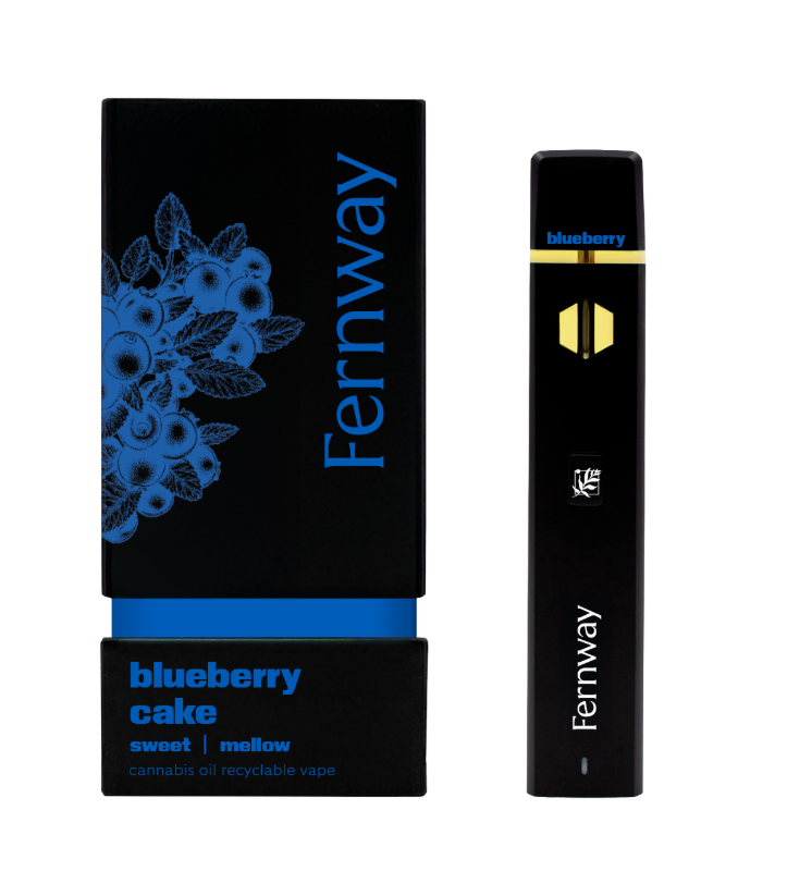 Photograph of product: Disposable Vape Cart - Blueberry Cake - Fernway - REC