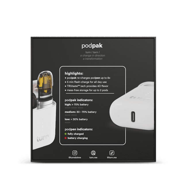 Photograph of Product: podpak | white battery case