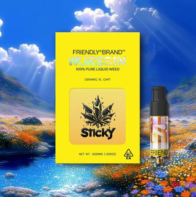Photograph of product: Friendly x Sticky - Jack Herer - Nucleus Nu-Resin Cart - 1g - 