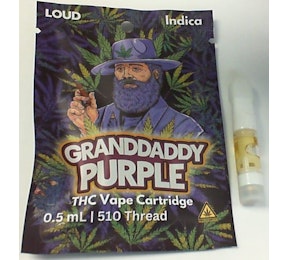 Photograph of product: Loud Granddaddy Purple .5g Cart