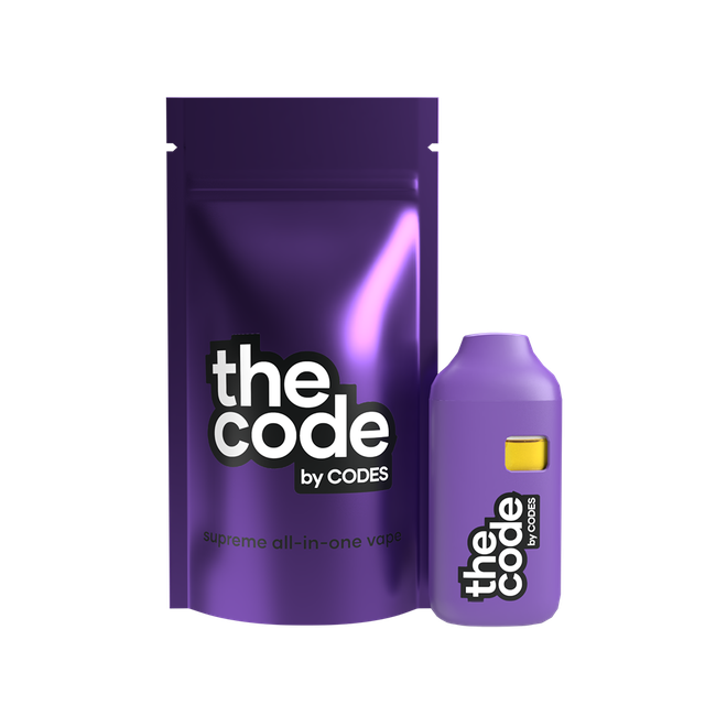 Photograph of Product: Codes: The Code Vape | Tangie Berry | All-In-One | 1g