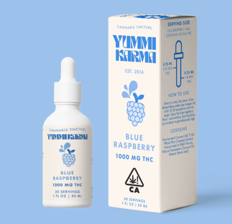 Photograph of product: Yummi Karma Blue Raspberry Drops