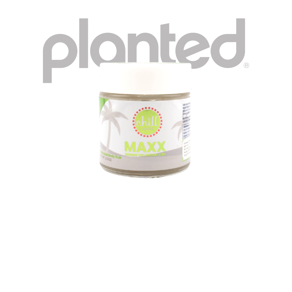 Photograph of product: CHILL MEDICATED | MAXX BODY RUB | TOPICAL | 1000MG:1000MG | REC