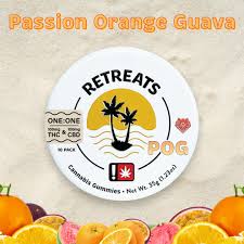 Photograph of product: RETREATS | GUMMIES | 1:1 | P.O.G. | 100MG