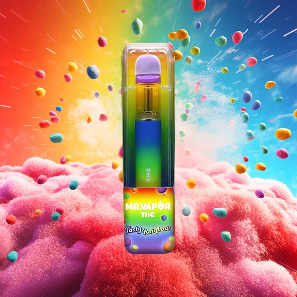 Photograph of product: Mr. Vapor | 1g | Disposable | Tasty Rainbow