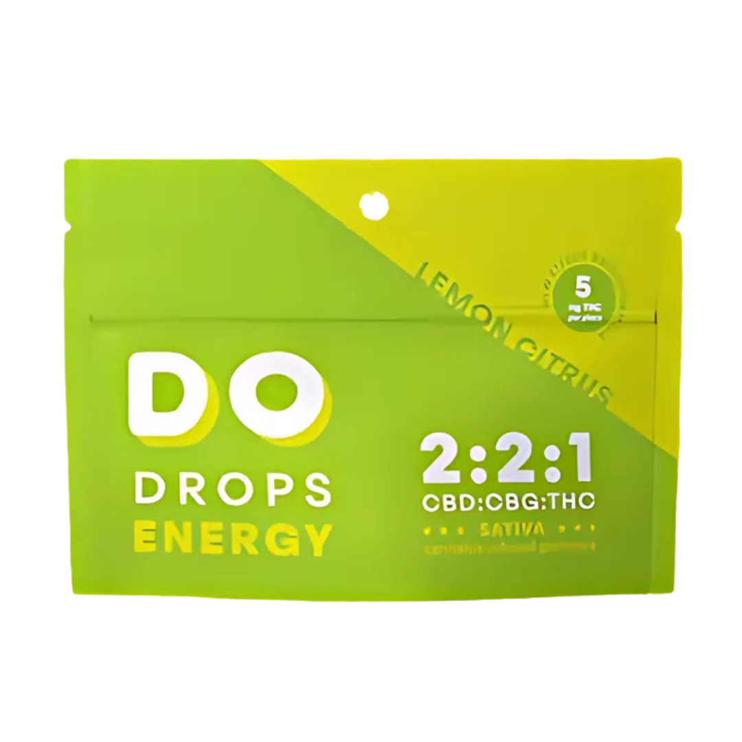 Photograph of product: Do Drops | Lemon Citrus 1:2:2 TH-oui:CBD:CBG Energy Gummies 10pk I 100mg