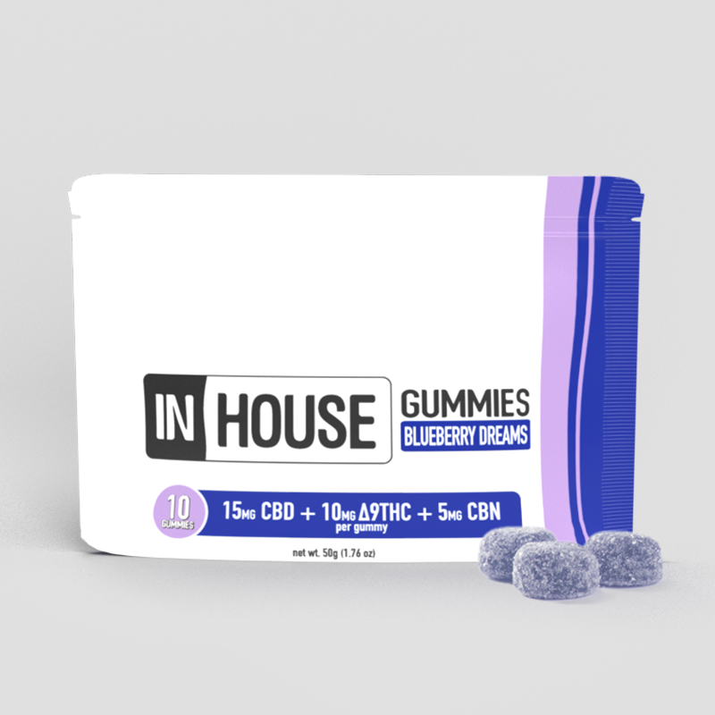 Photograph of product: Blueberry Dream Fast Acting Gummies | 10 x 10mg