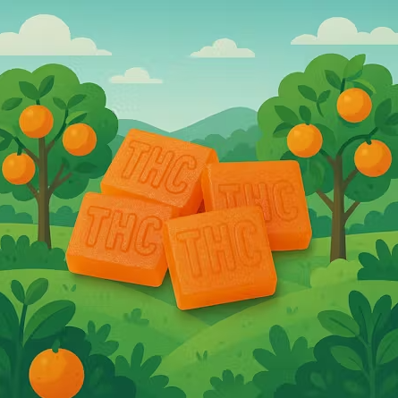 Photograph of product: AGL 20 Pack Tangerine Gummies TH-oui/CBD 00745