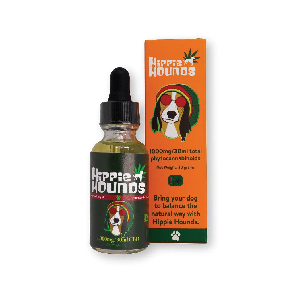 Photograph of product: Hippie Hounds - Tincture - Sublingual - Pet - CBD