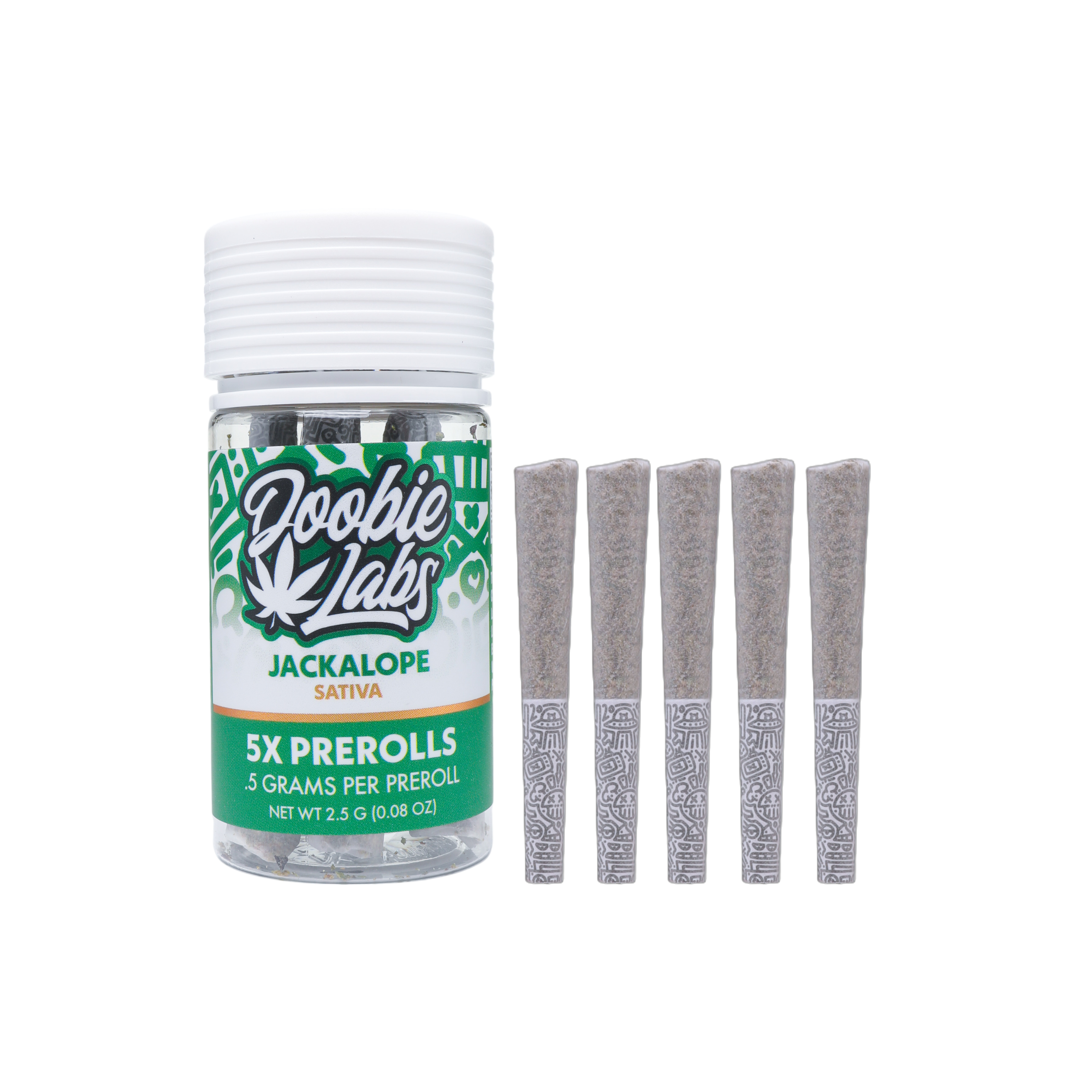 Photograph of product: Doobie Labs Jackalope 5pk .5g Prerolls