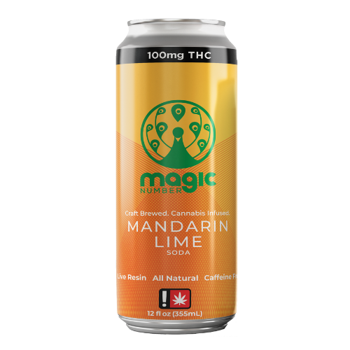 Photograph of product: 100mg Mandarin Lime Soda