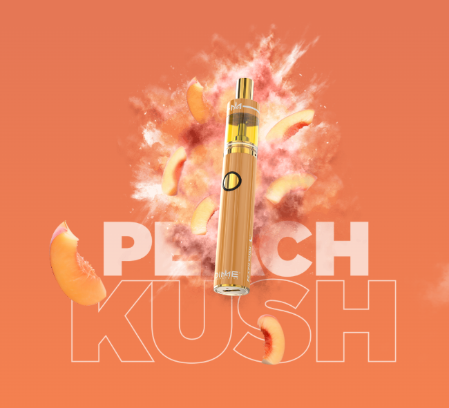 Photograph of product: DIME | Signature Line | Peach Kush | 2g Disposable