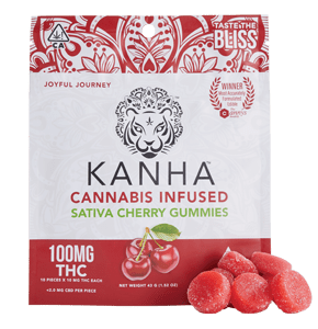 Photograph of product: [Kanha] TH-oui Gummies - 100mg - Cherry (S) - 