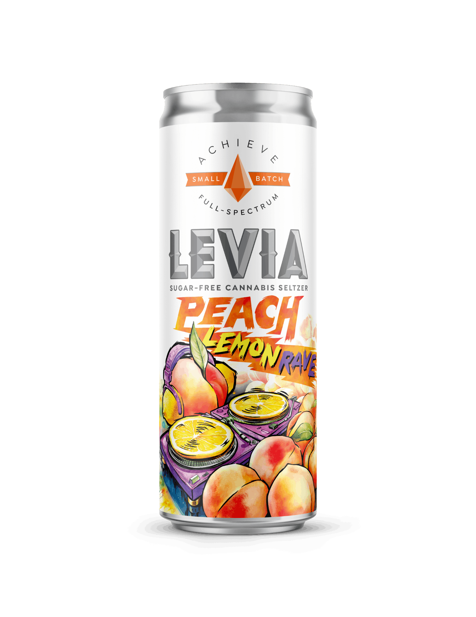 Photograph of product: Peach Lemonade (Seasonal) Seltzer - Levia