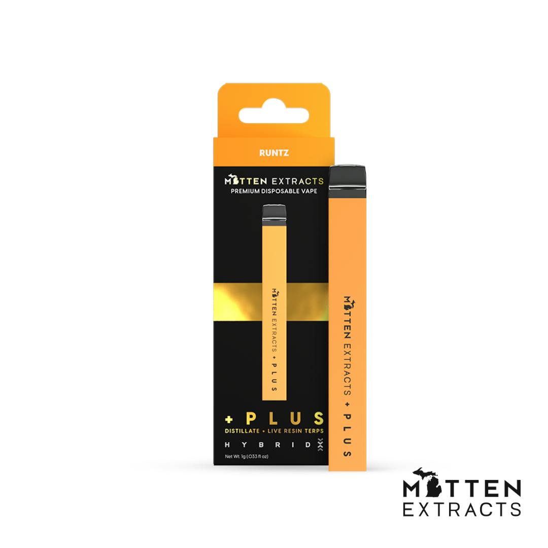 Photograph of product: Mitten Extracts Disposable | Runtz - Hybrid