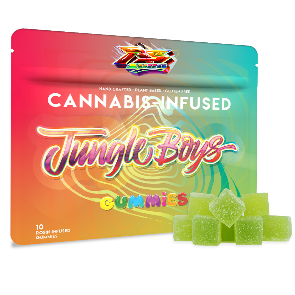Photograph of product: Jungle Boys | RS1000 (Apple) - 100mg Rosin Gummies