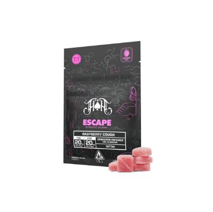 Photograph of product: *Promo* Heavy Hitters | Raspberry Cough - Escape RCS CBC Euphoric Gummies | 100mg TH-oui/100mg CBC