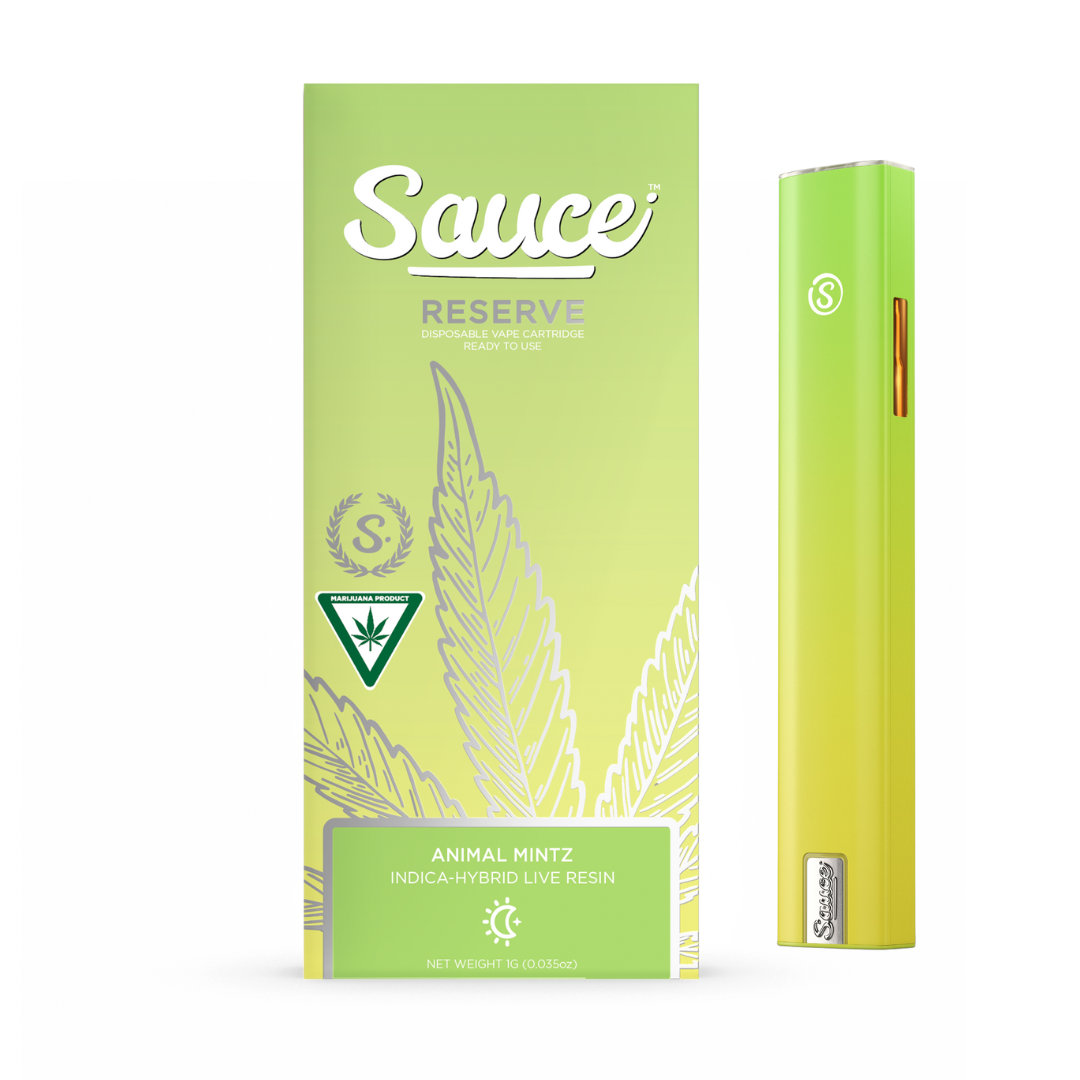 Photograph of product: Sauce | Animal Mintz Live Resin Disposable Vape | 1g