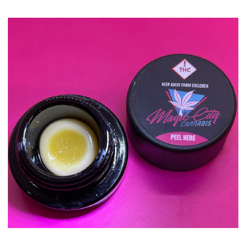 Photograph of product: Magic City Oui'd -  1g Live Rosin Thumbprint - - Oreoz Zkittles
