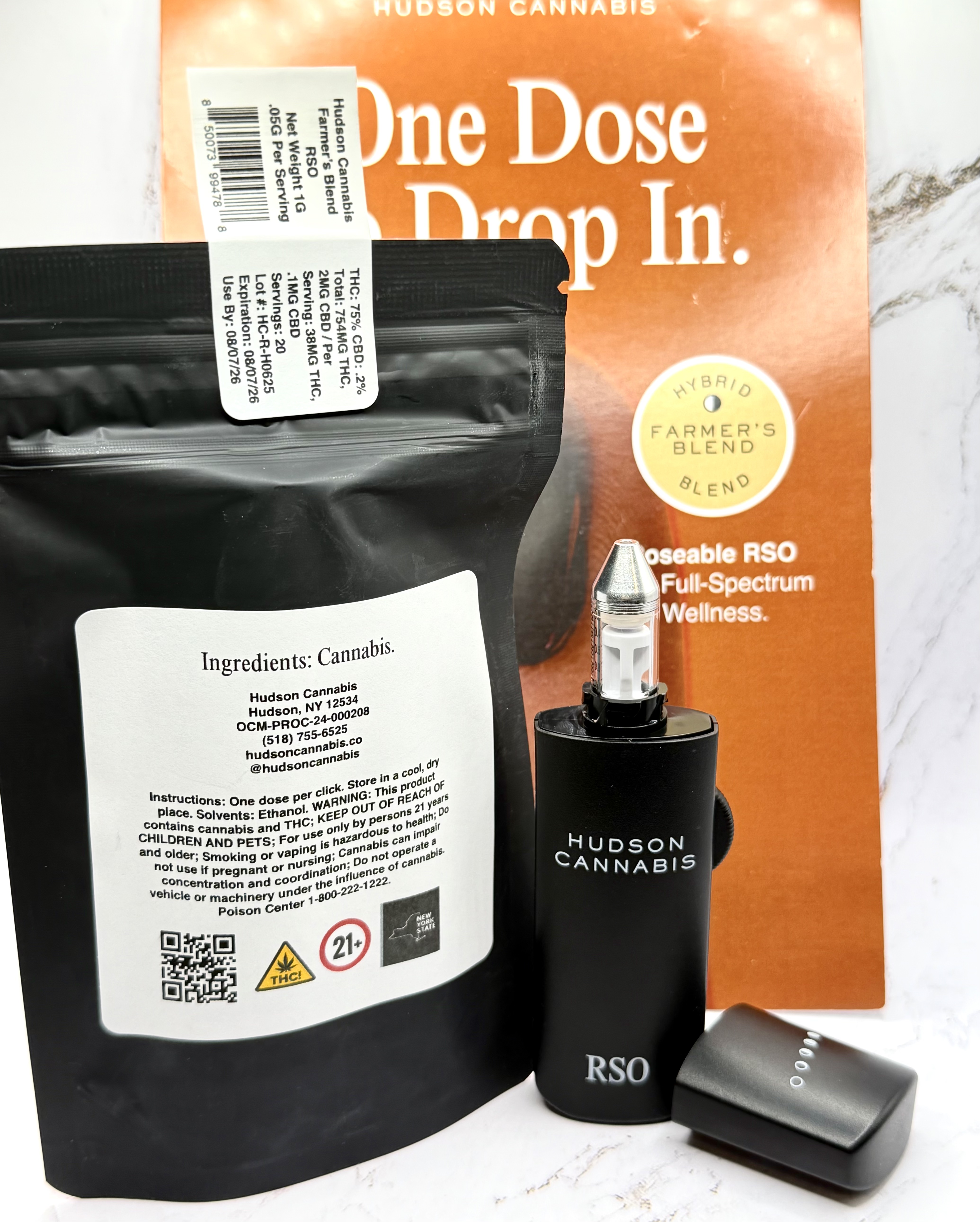 Photograph of product: Hudson Oui'd - Farmers Blend - RSO Dablicator