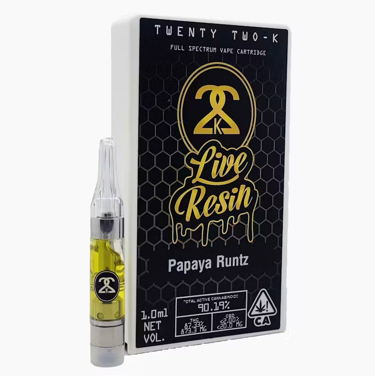 Photograph of product: ORANGE YUZU - LIVE RESIN 1.0ML CART