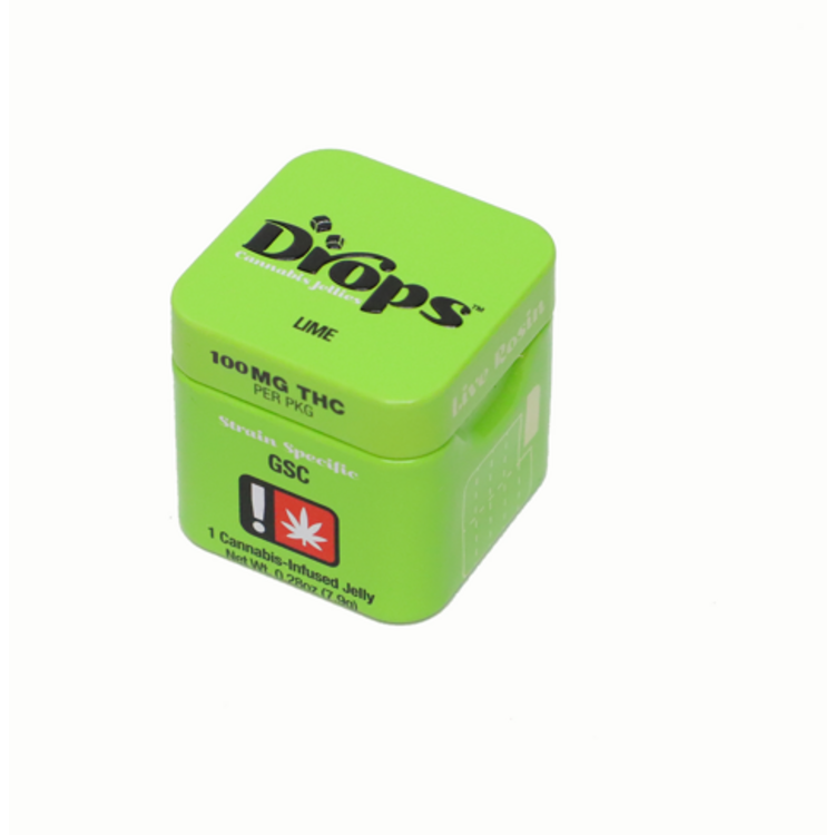 Photograph of product: Drops 100mg Single Lime