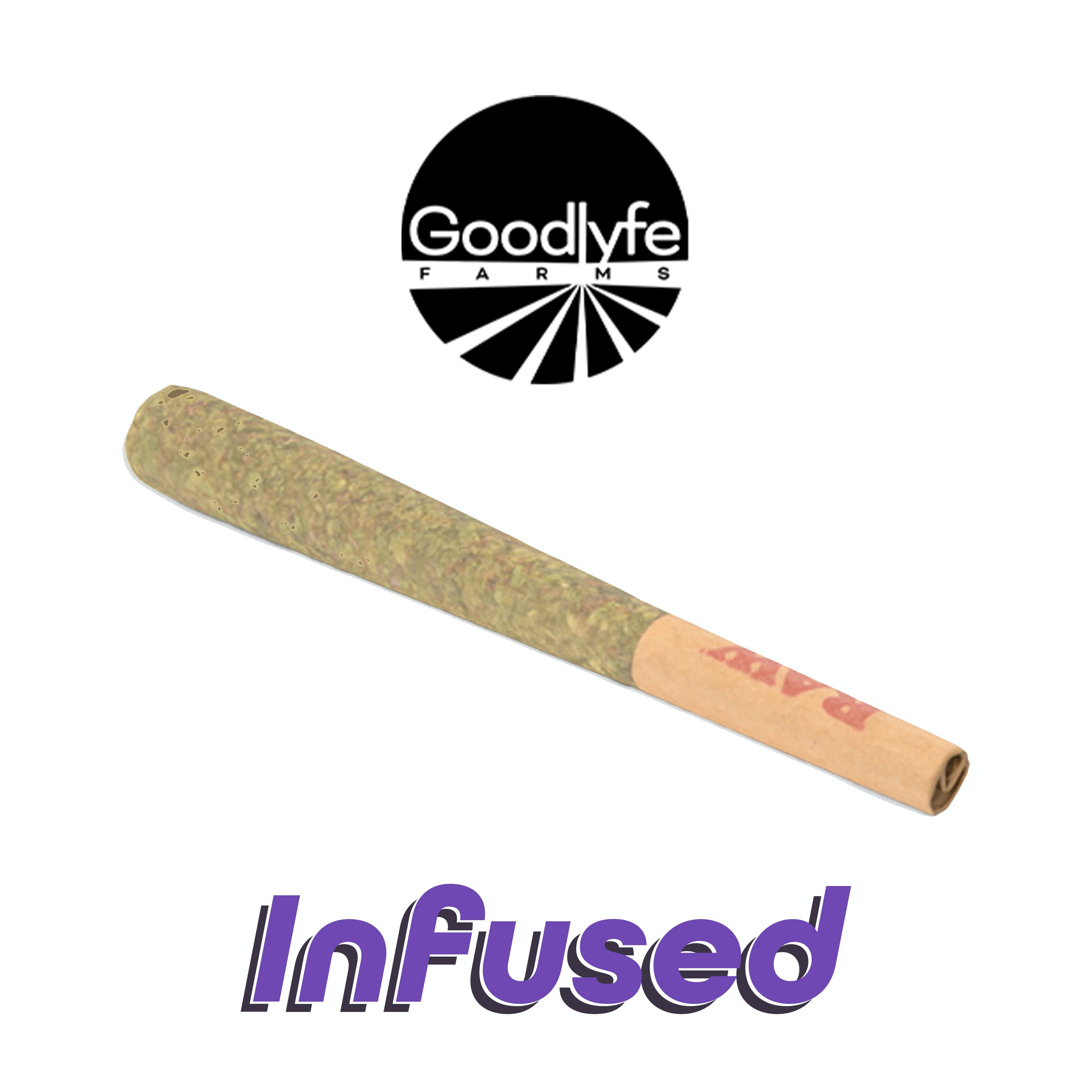 Photograph of product: Goodlyfe Infused Pre Roll - Blue Raspberry