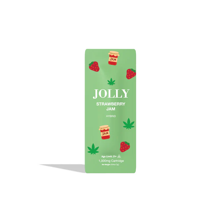 Photograph of product: Jolly Broad Spectrum CBD 510 Thread Cartridge- -Strawberry Jam
