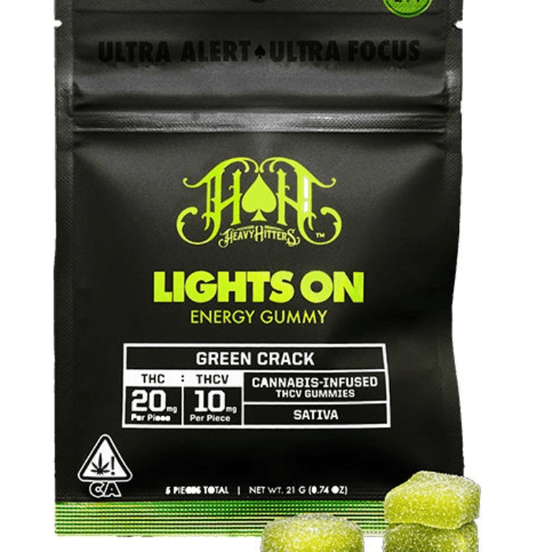 Photograph of product: [Heavy Hitters] TH-ouiV Gummies - 2:1 - Lights On Green Crack (S) - 