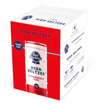 Photograph of product: 4pk Strawberry Kiwi - 10mg - Infused High Seltzer PBR---DNRO - Retail