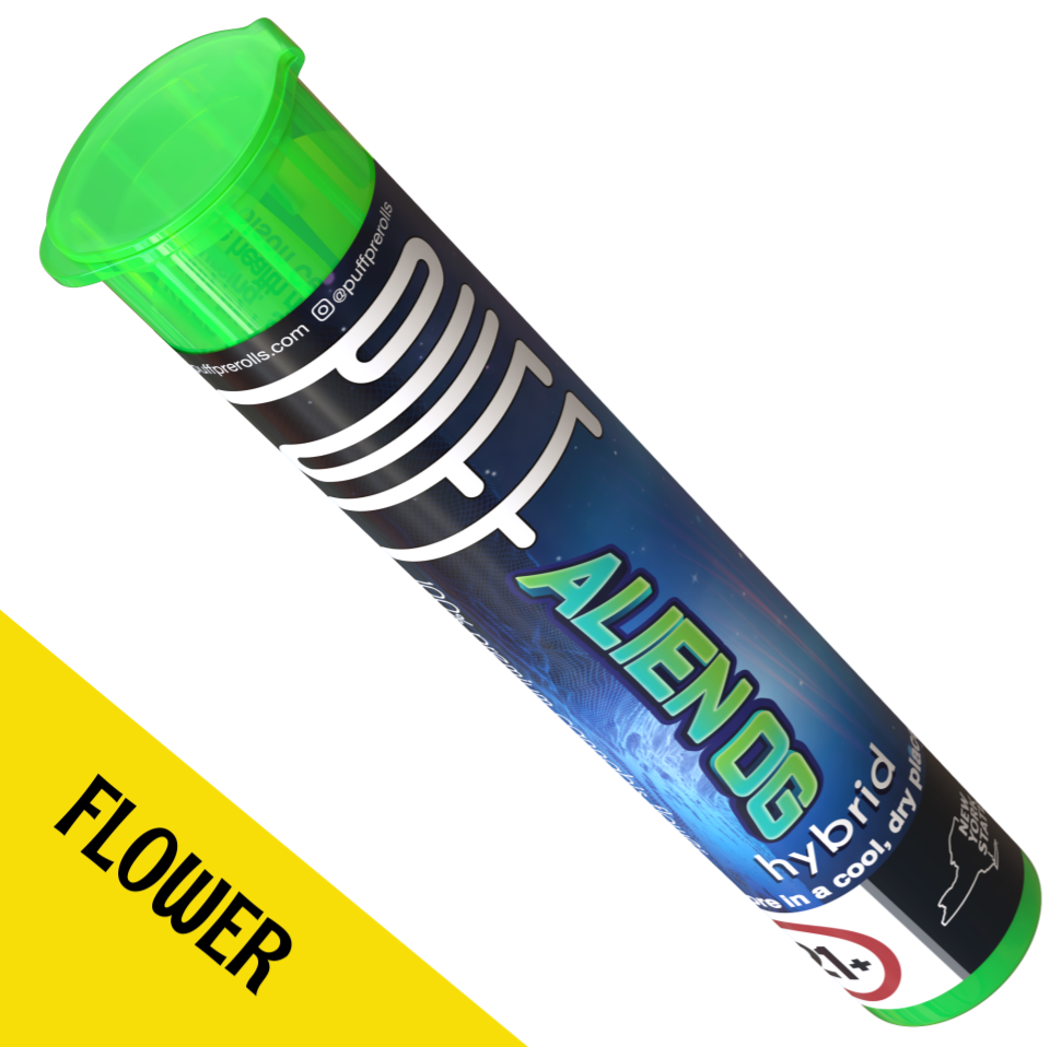 Photograph of product: Puff | Preroll | Hybrid | Alien OG