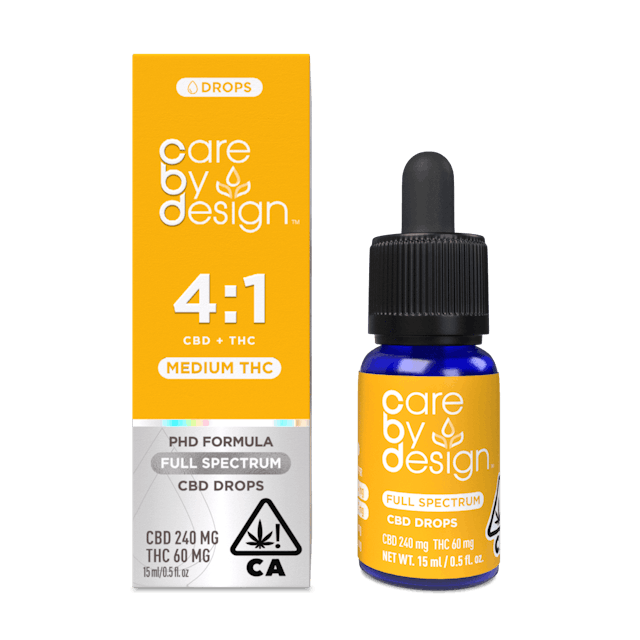 Photograph of Product: Drops | 4:1 CBD | 15ml Full Spectrum Tincture