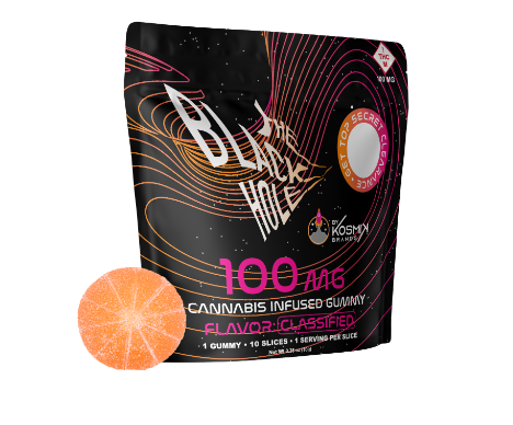 Photograph of product: Black Hole: Pink Multi Serve Gummy