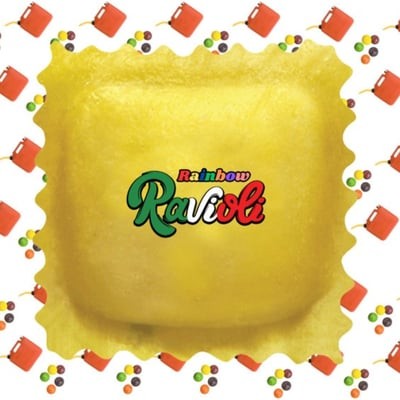Photograph of product: RAVIOLI Rainbow Ravioli 3.5g