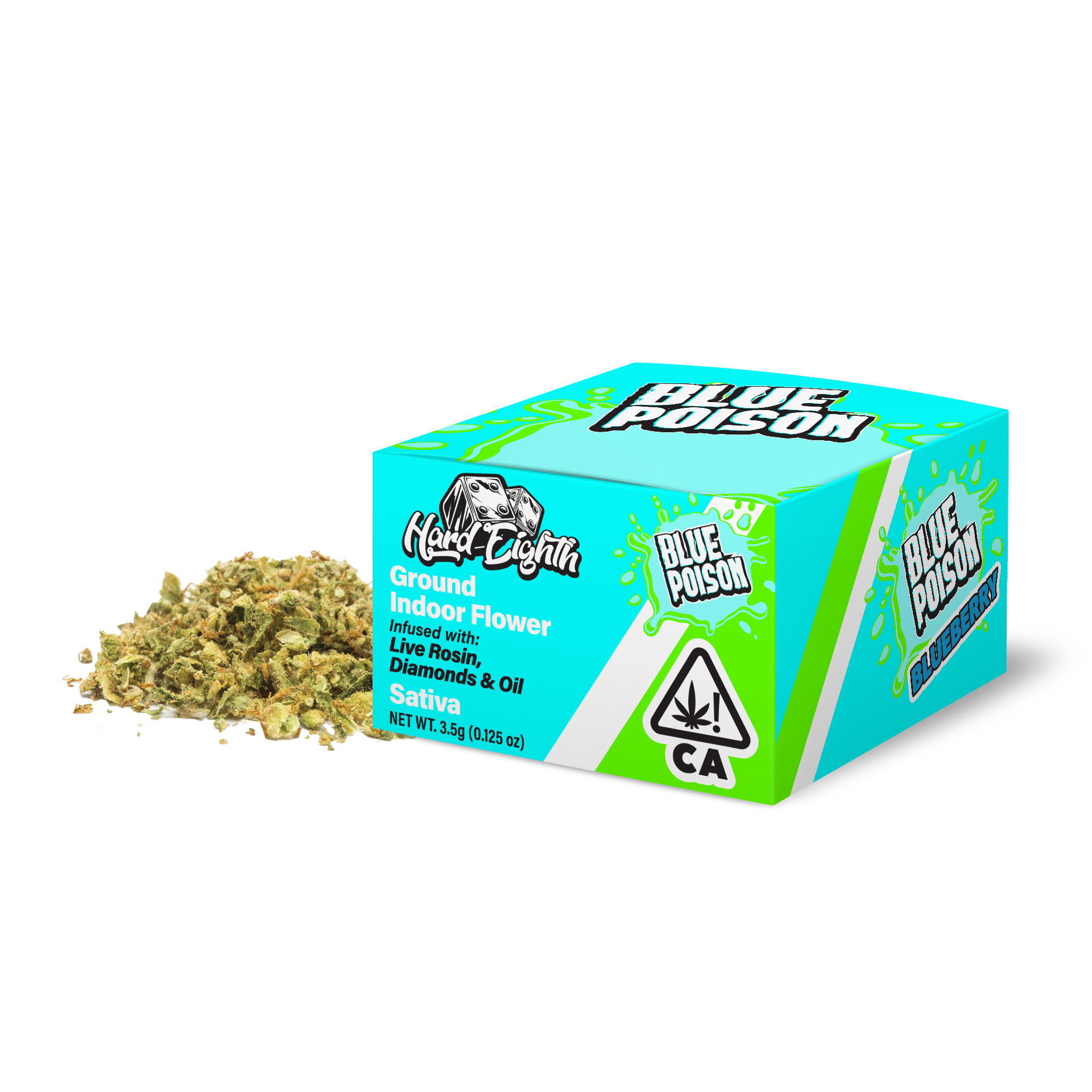 Photograph of product: Blue Poison Infused Indoor Ground Flower by Froot - 3.5g