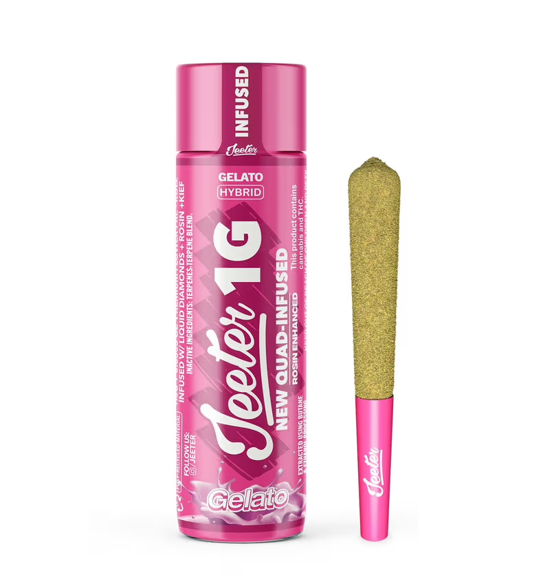 Photograph of product: 1g Gelato (Hybrid) Quad Infused Jeeter [Indoor] $22
