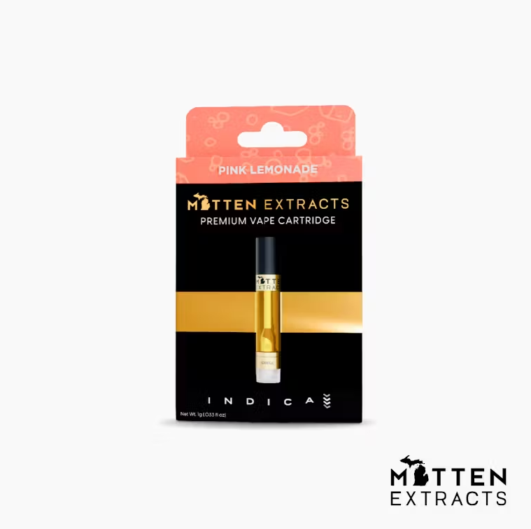 Photograph of product: Mitten Extracts - Cartridge 1g - Pink Lemonade - Oui'd