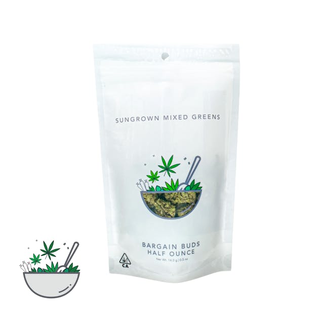 Photograph of product: Papaya Punch Smalls (1/2oz) - Papaya Punch 1/2oz  Mixed Greens