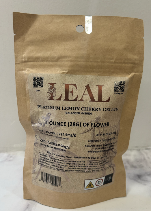 Photograph of product: Leal Flower | Platinum Lemon Cherry Gelato - 28g