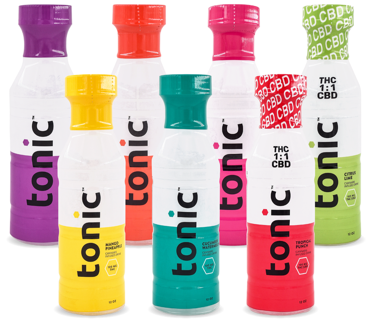 Photograph of product: Tonic - Pomegranate Acai - 100mg 12oz Beverage