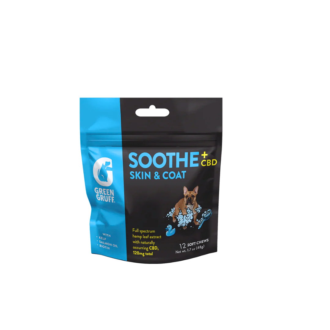 Photograph of product: Green Gruff - 12pk CBD Dog Treats - Soothe