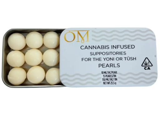 Photograph of product: Om | Pearl Suppositories   150 Mg   15 Pack