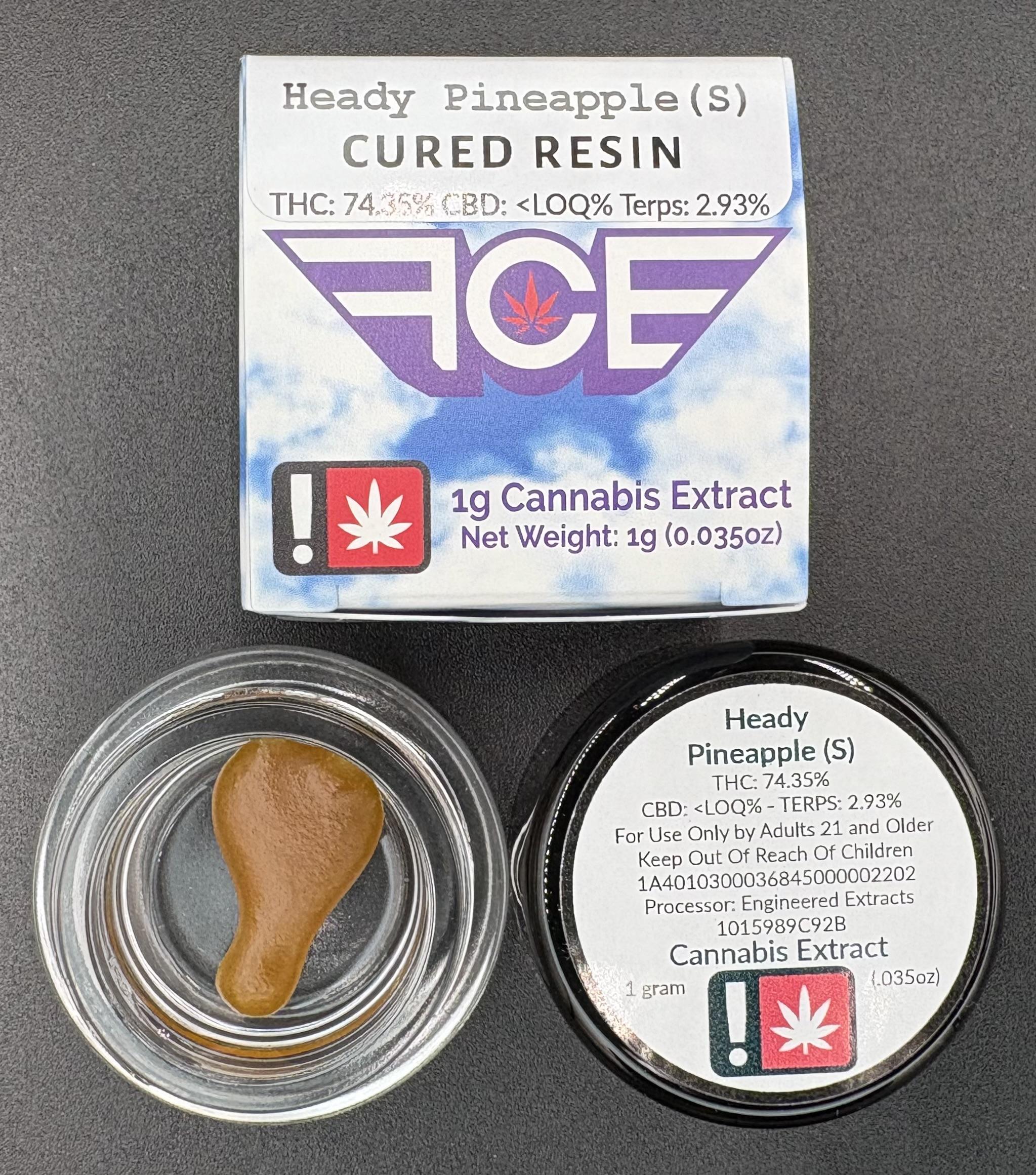 Photograph of product: First Class Heady Pineapple Dab (Hoodview)