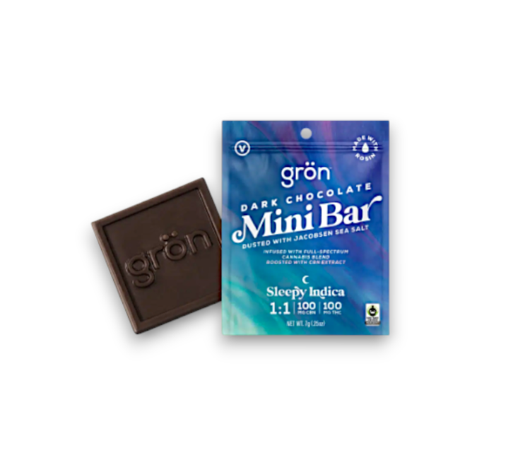 Photograph of product: Dark Chocolate Mini Bar 1:1 CBN/TH-oui
