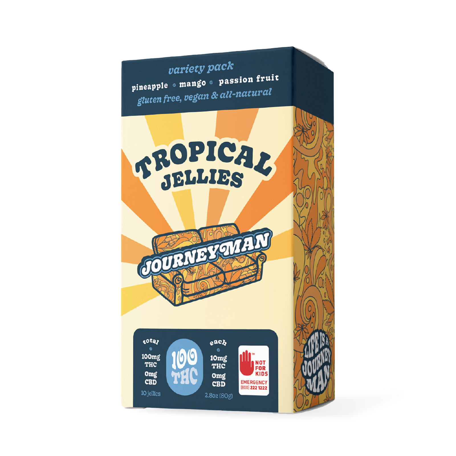 Photograph of product: Tropical Jellies (100mg TH-oui)